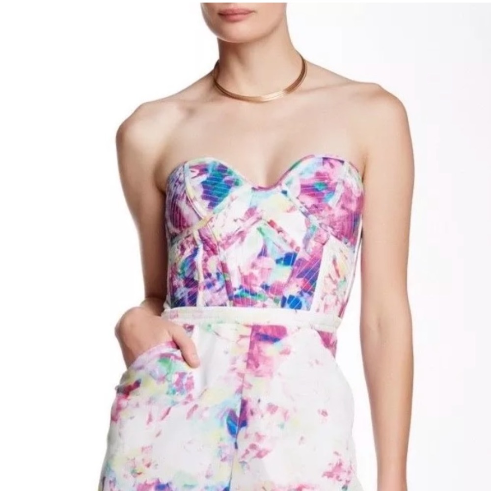 Parker Sutton floral print romper sz s